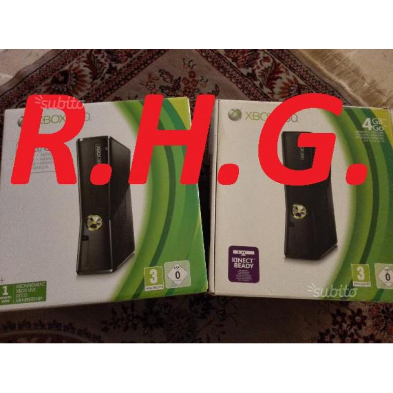 Xbox 360 slim giga R'G'H' + giochi