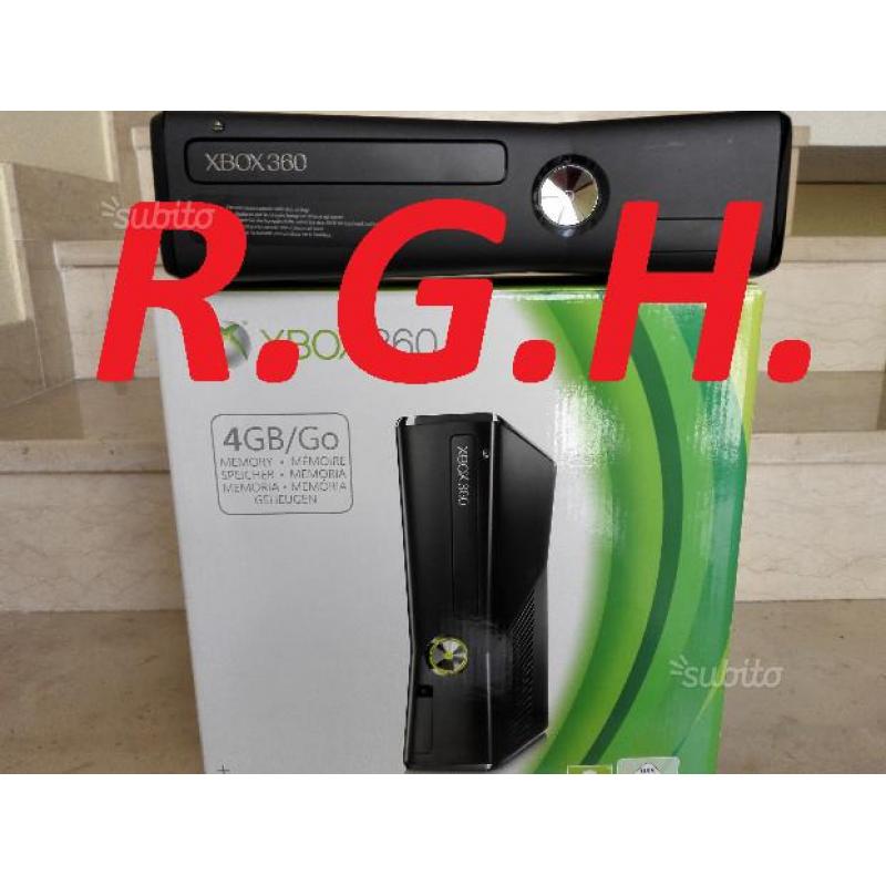 Xbox 360 slim giga R'G'H' + giochi