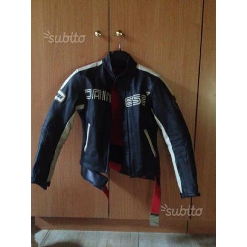 Giubbotto pelle donna motociclista Dainese Tg.40