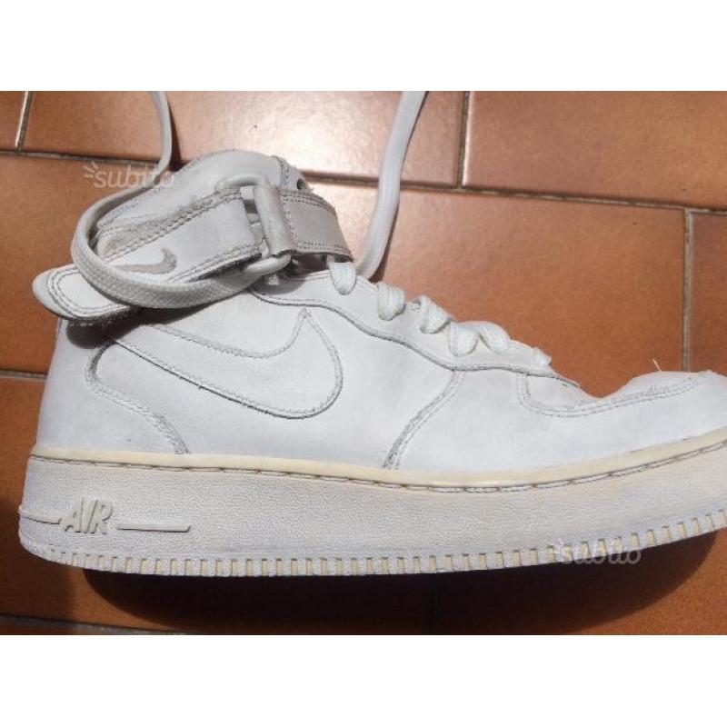 AIRFORCE Nike bianche alte ORIGINALI, 38 e mezzo