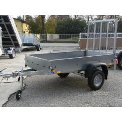 Rimorchio Stema 750Kg con rampa e sponde