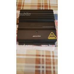 Amplificatore auto Alpine 360w 4 canali