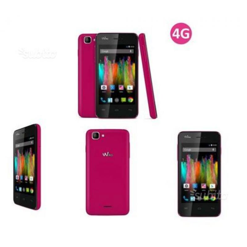 WIKO KITE "4g" smartphone Bianco/Fucsia