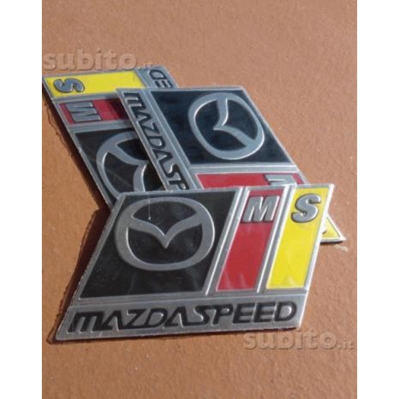 EMBLEMA ALLUMINIO MAZDA speed