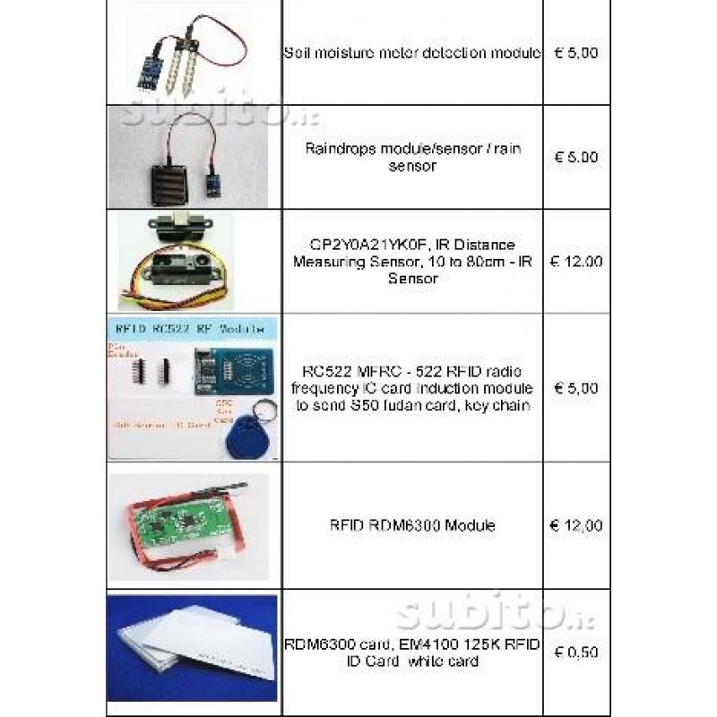 Shield, motori , relè, display sensori x arduino