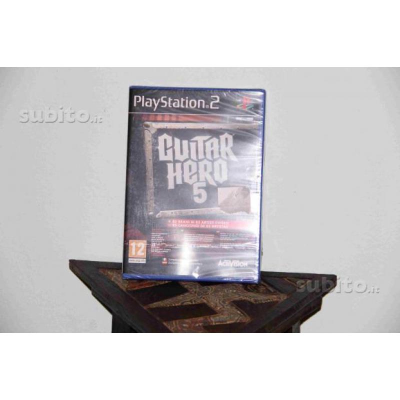 PS2 Guitar Hero 5 NUOVO