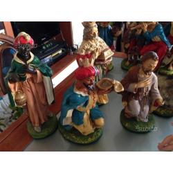 Presepe completo in cartapesta