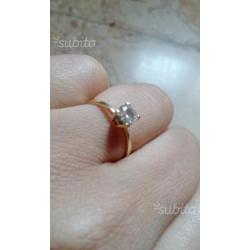 Anello fidanzamento oro 18k