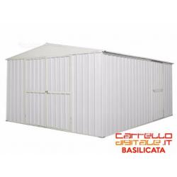 Garage in Acciaio 430x350cm - 15mq - H210 - BIANCO