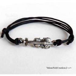 Bracciale uomo donna con violino musica