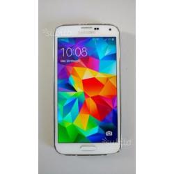 Samsung S5 16GB bianco in garanzia (luglio 2017)