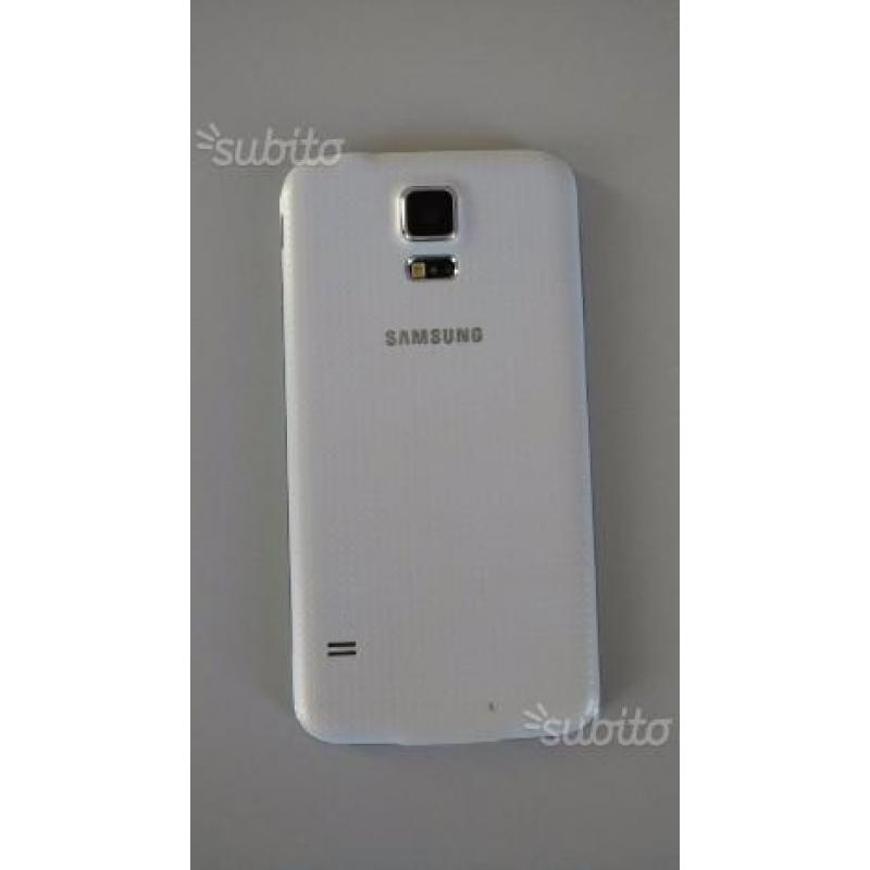 Samsung S5 16GB bianco in garanzia (luglio 2017)