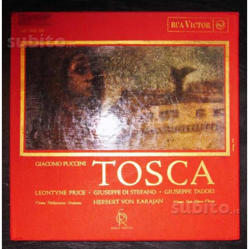 TOSCA PUCCINI Von Karajan, vinile cofanetto