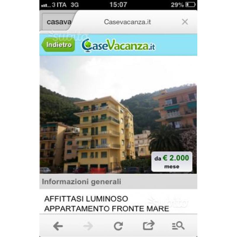 Casa vacanza mare Noli liguria