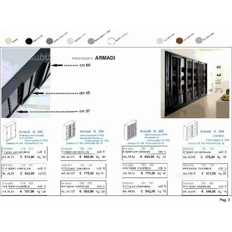 Mobili per ufficio operativi e direzionali