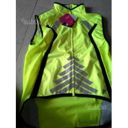 Gilet smanicato antivento nuovo con etichette