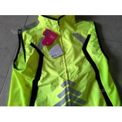 Gilet smanicato antivento nuovo con etichette