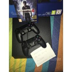 Ps4 + uncharted 4 - 1tb + 2 pad