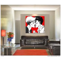 Quadro pop art Dylan Dog 80x80 cm