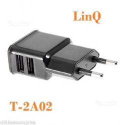 Linq caricatore alimentatore 2 usb spina adattator