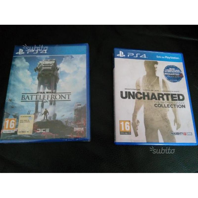 Ps4 star wars battlefront e uncharted collection