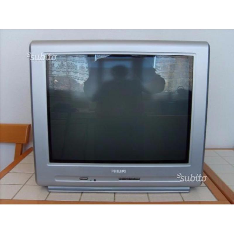 Televisore Tv Philips 21" Real Flat Schermo Piatto