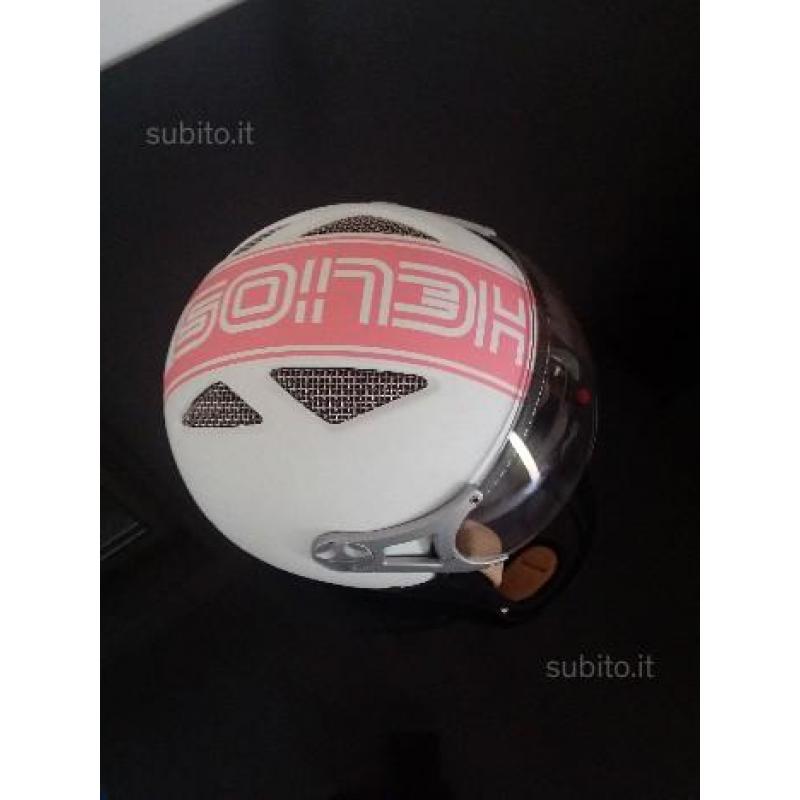 Casco Tnt Helios Opaco Bianco/Rosa xs