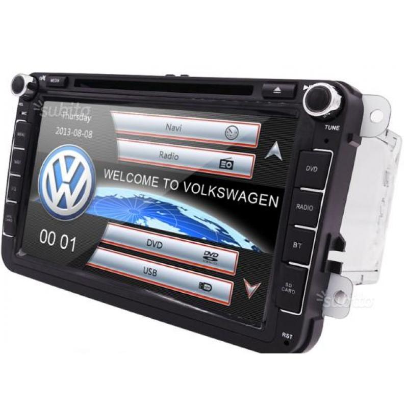 2DIN autoradio navigatore golf 5 golf 6 passat 8P