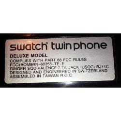 SWATCH TWIN PHONE DELUXE nero lucido, funzionanate