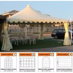 Gazebo tendone Certificato Nuovo PVC 650g