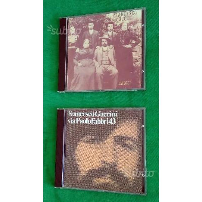 2 cd originali di francesco guccini