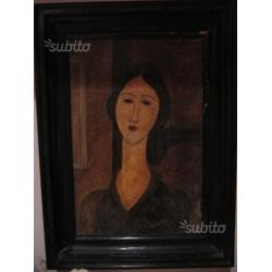 Modigliani - Vecchio olio su tela firmato