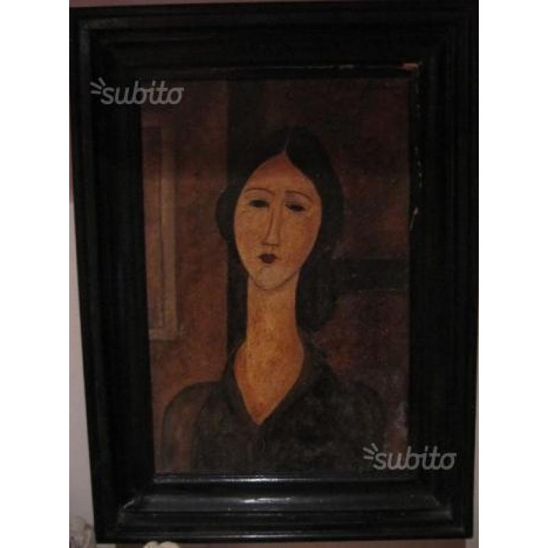 Modigliani - Vecchio olio su tela firmato