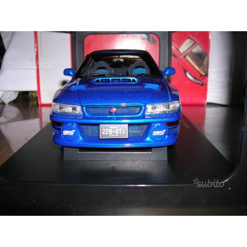 Subaru Impreza 22B STI 1:18 AUTOART stradale blu