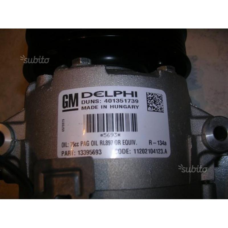 Opel astra j meriva b compressore clima ac delphi