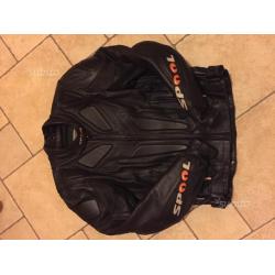 Giacca moto pelle spool