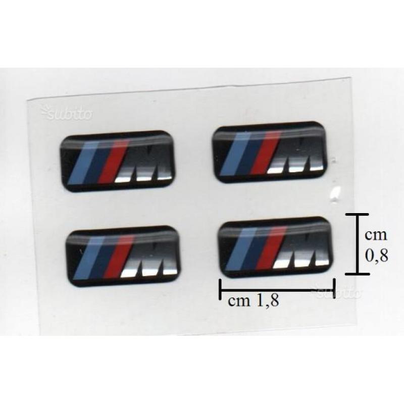 Adesivi alfa fiat peugeot bmw stickers resinati 3d