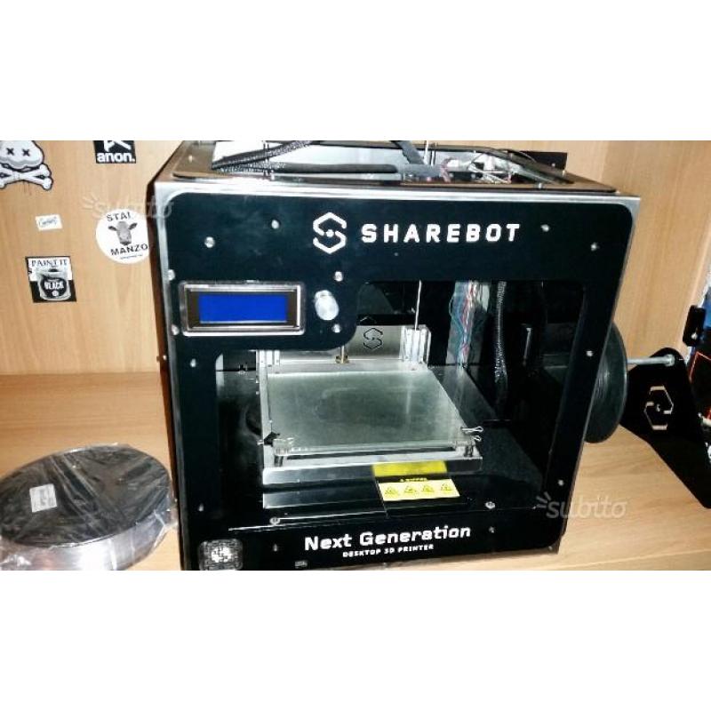 Stampante 3d Sharebot NG doppio estrusore