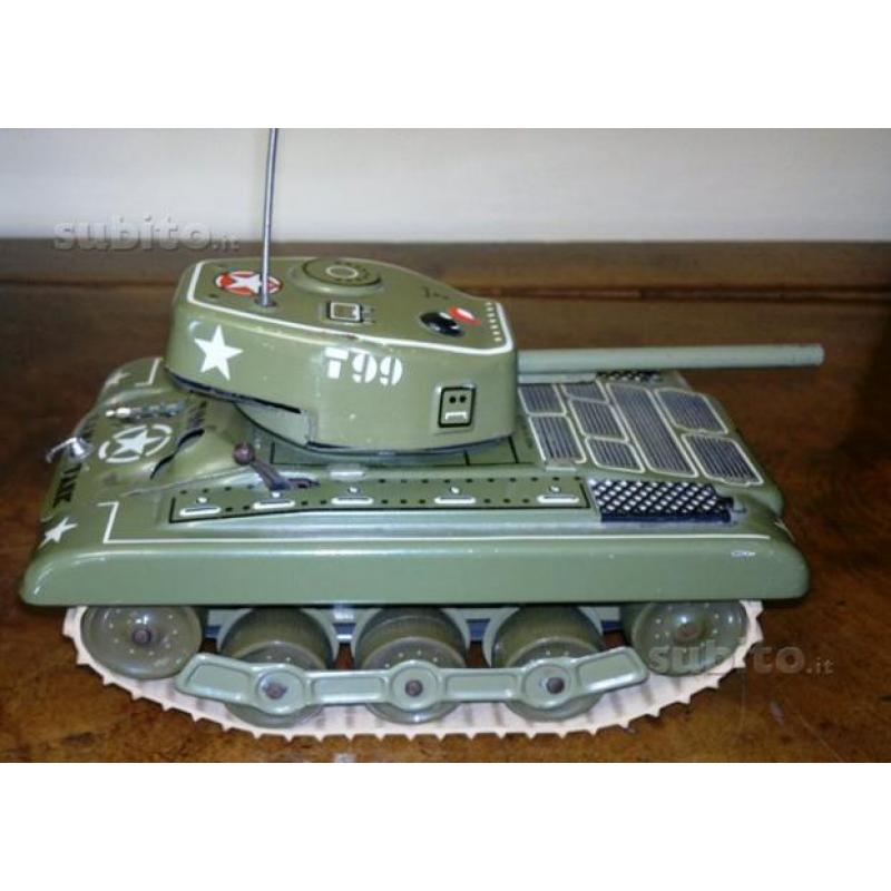 Gama tank t99 giocattolo latta epoca carro armato