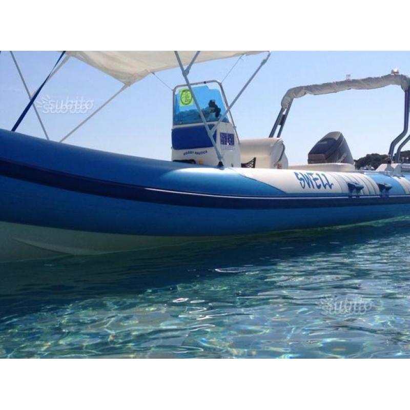 Gommone swell mt 6,50  motore 140 cv   carrello