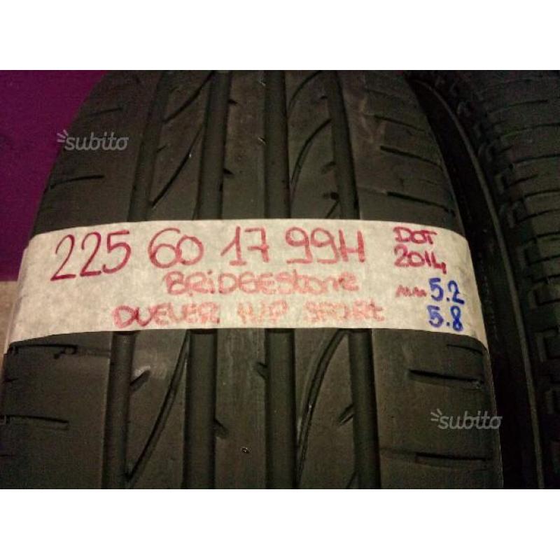 Gomme 225 60 17 Bridgestone estive usate