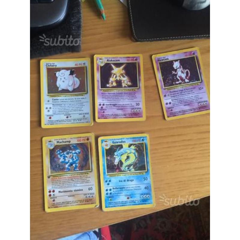 5 carte pokemon base