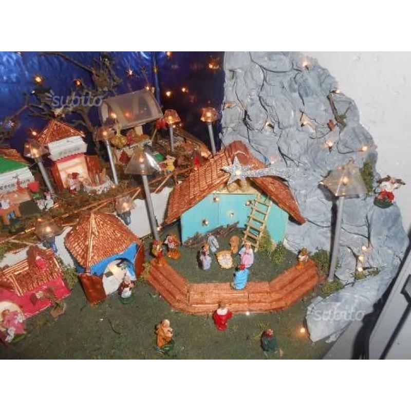 Presepe artigianale in cartapesta