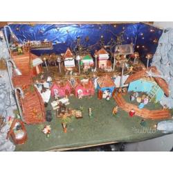 Presepe artigianale in cartapesta