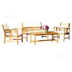 Set divanetti legno acacia