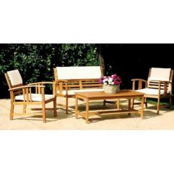 Set divanetti legno acacia