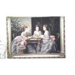 Quadro dame firmato