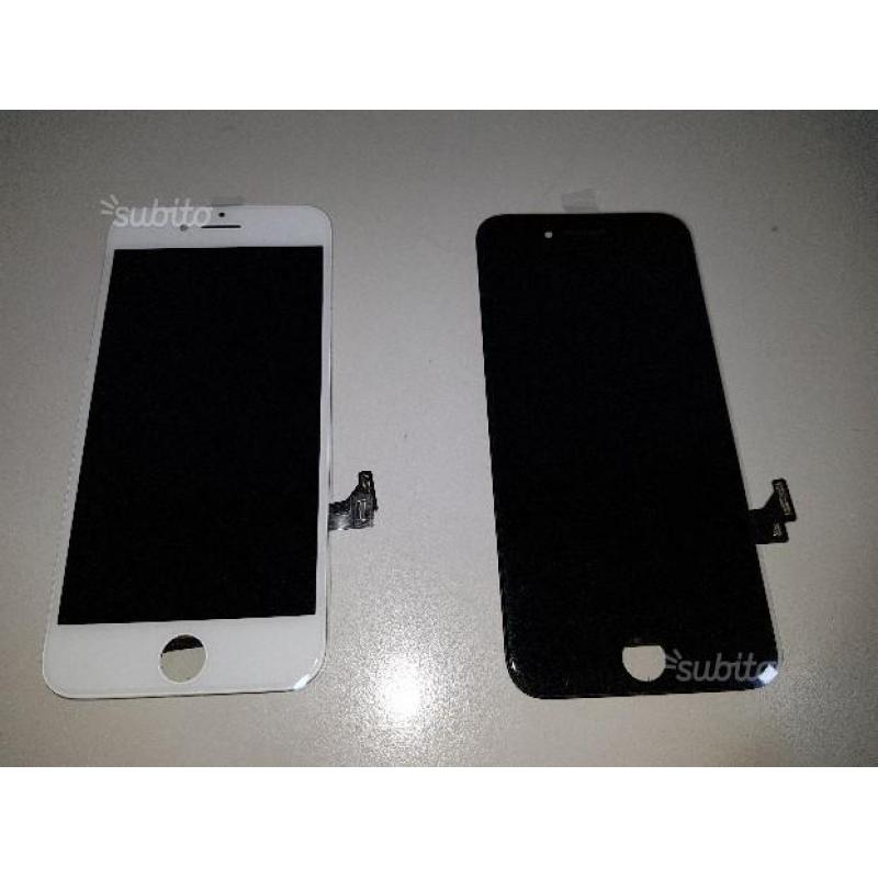 Display iphone 8 bianco e nero