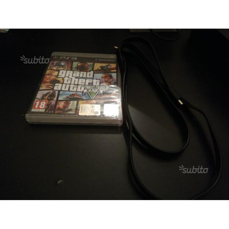 Ps3 160gb+gta 5+4 giochi