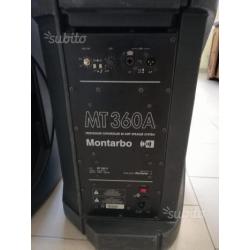 Coppia di casse amplificate montarbo MT 360 A